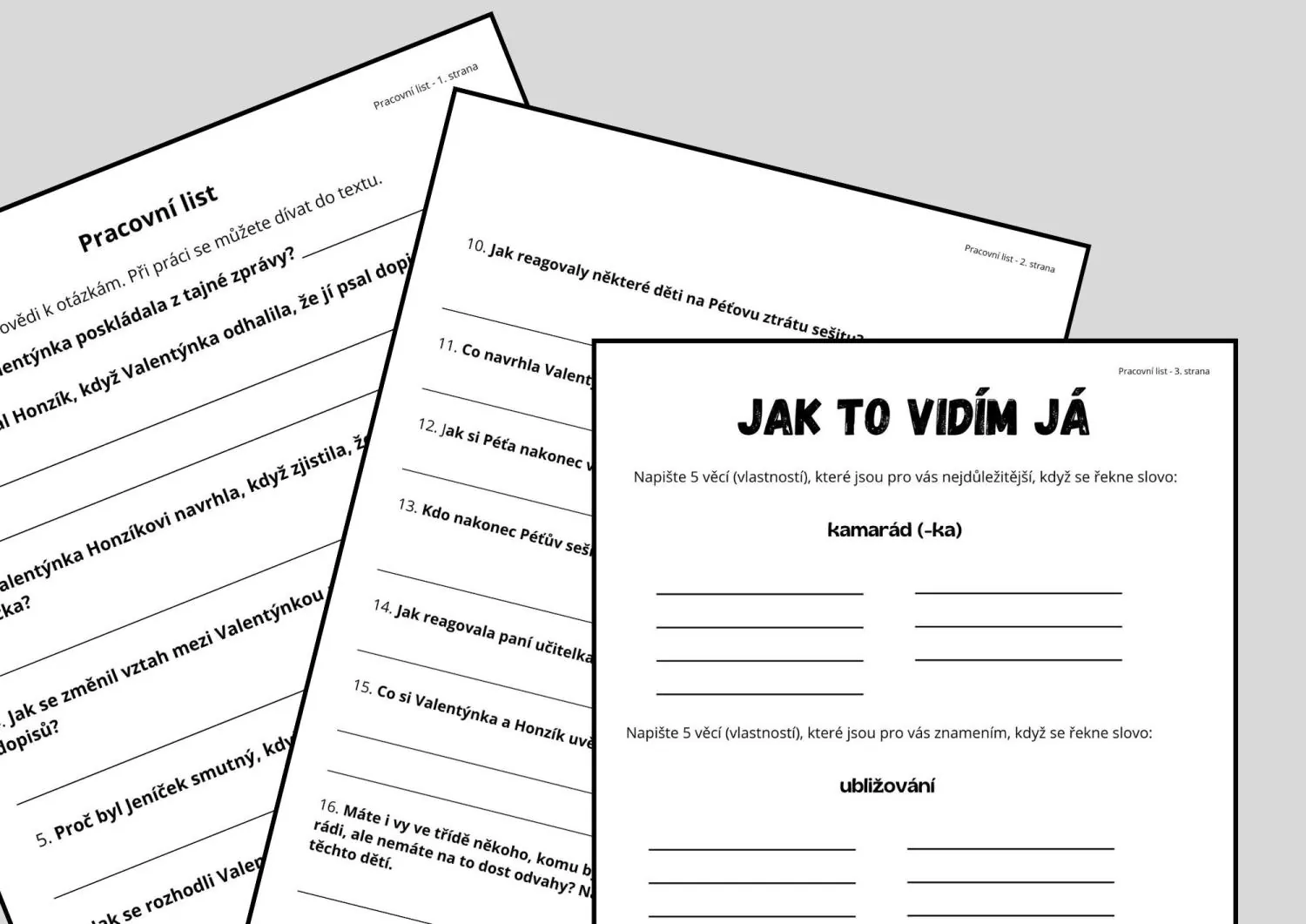 VALENTÝN- příběh o Valentýnce pokračuje - čtení s porozuměním- sestavte si PD – náhled 5