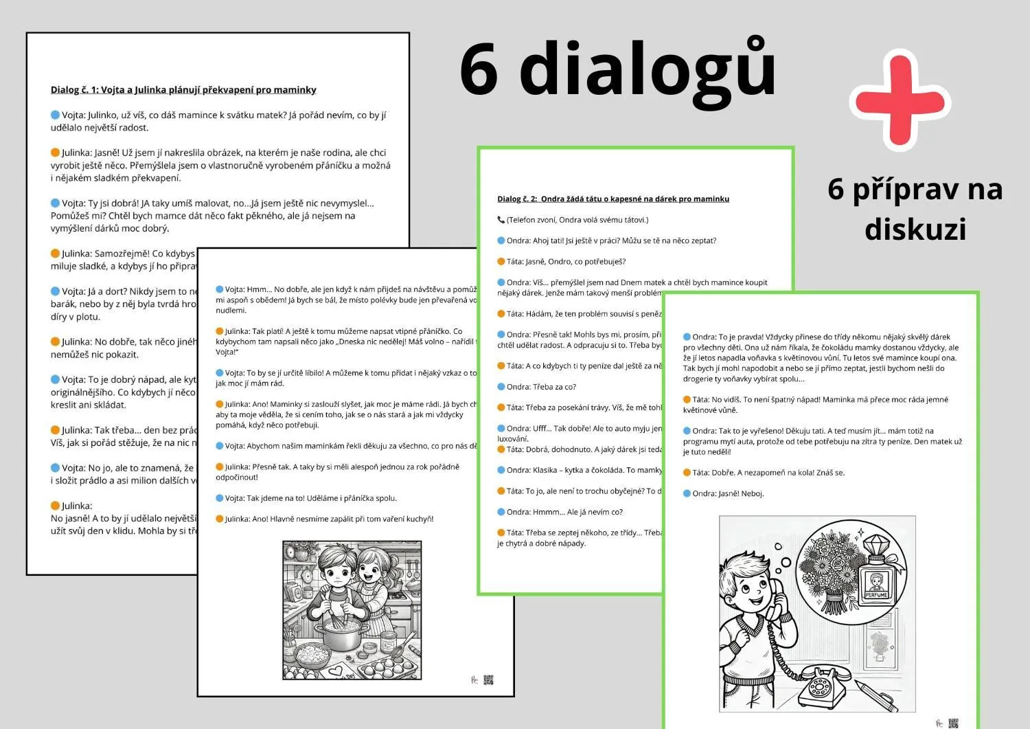 DEN MATEK - vtipné párové čtení - 2. sada, příprava pro učitele: diskuze, emoční – náhled 2