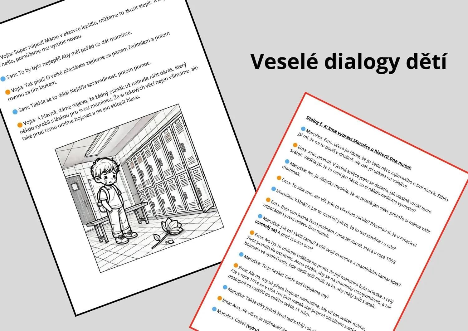 DEN MATEK - vtipné párové čtení - 2. sada, příprava pro učitele: diskuze, emoční – náhled 3