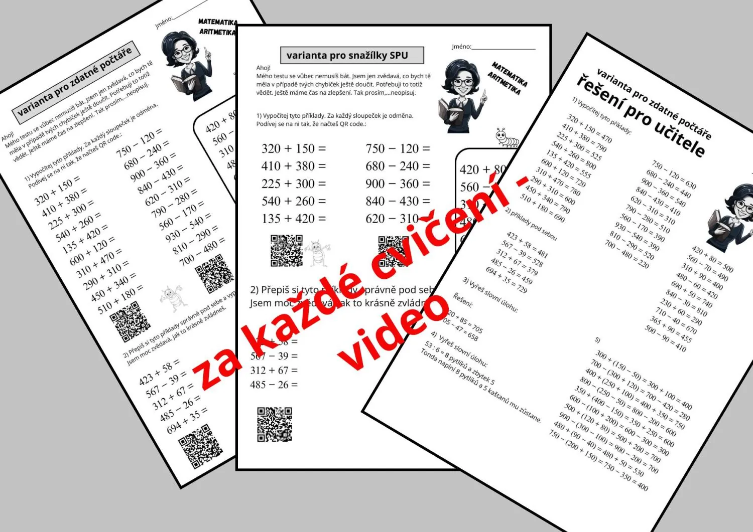 PÍSEMNÉ PRÁCE Z MATEMATIKY PRO TŘEŤÁKY - TAKOVÉ TU JEŠTĚ NEBYLY! – náhled 2