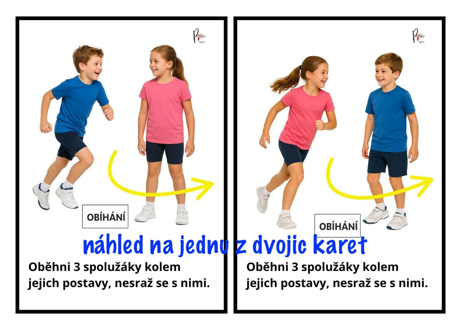 POHYBOVÉ PEXESO DO HODIN TĚLOCVIKU, DRUŽINY I ŠKOLY V PŘÍRODĚ. – náhled 5