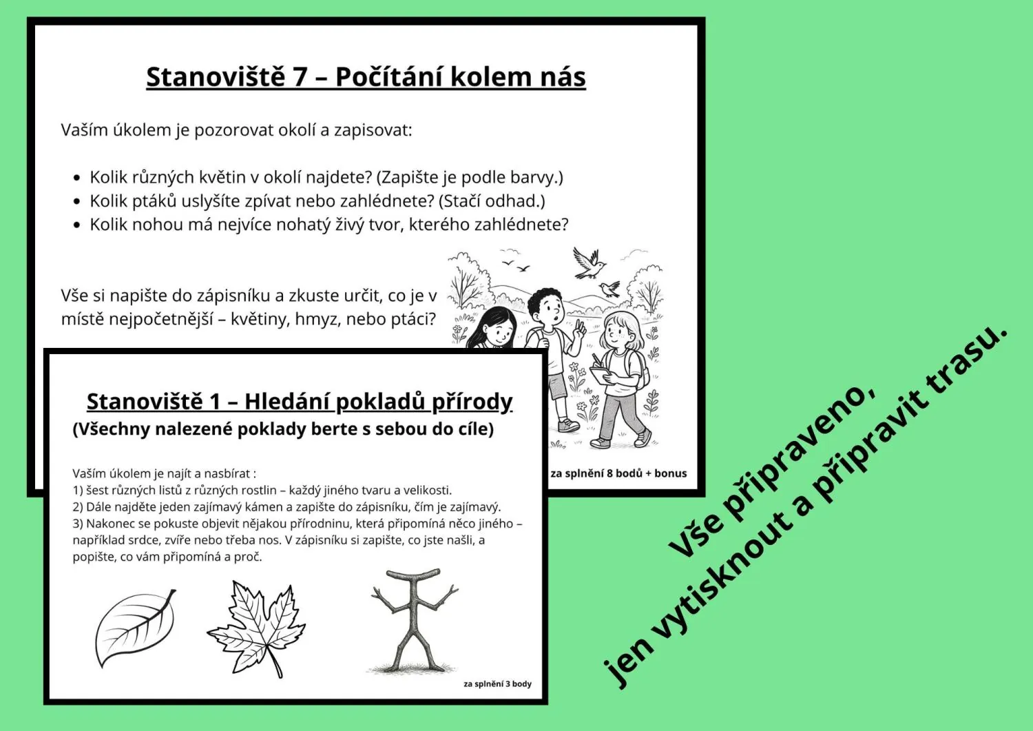 Bojovka nejen pro třeťáky:   Výprava do přírody (nebo na školní pozemek) – náhled 2
