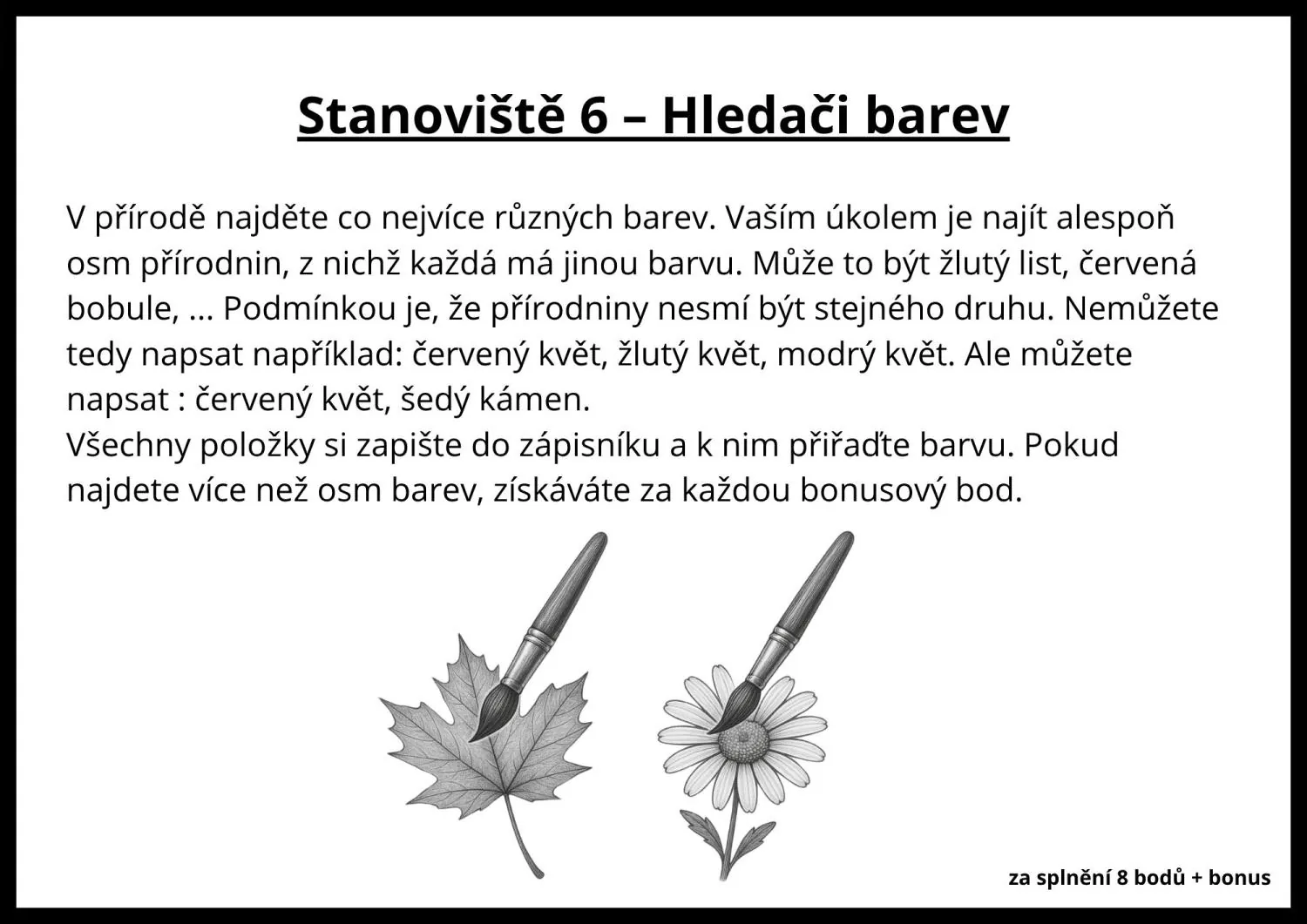 Bojovka nejen pro třeťáky:   Výprava do přírody (nebo na školní pozemek) – náhled 3