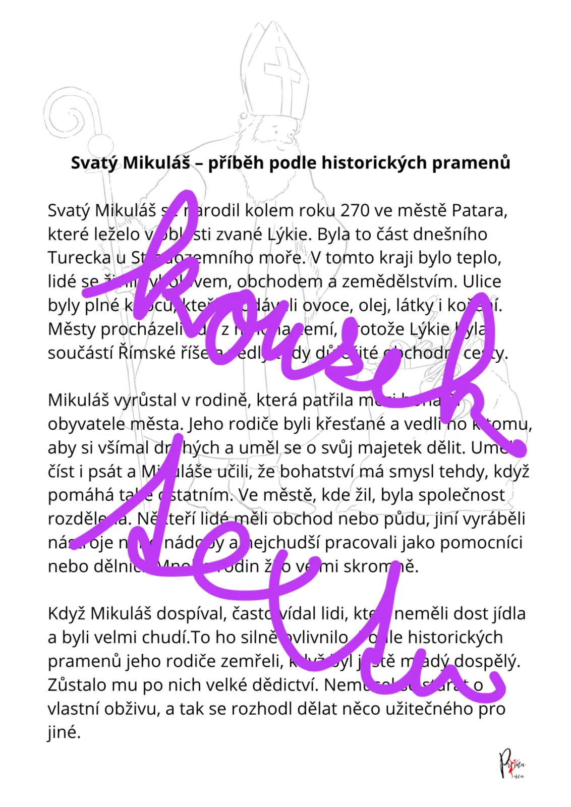 Mikuláš - další z aktivit k projektovému týdnu - ČTENÍ S POROZUMĚNÍM – náhled 4