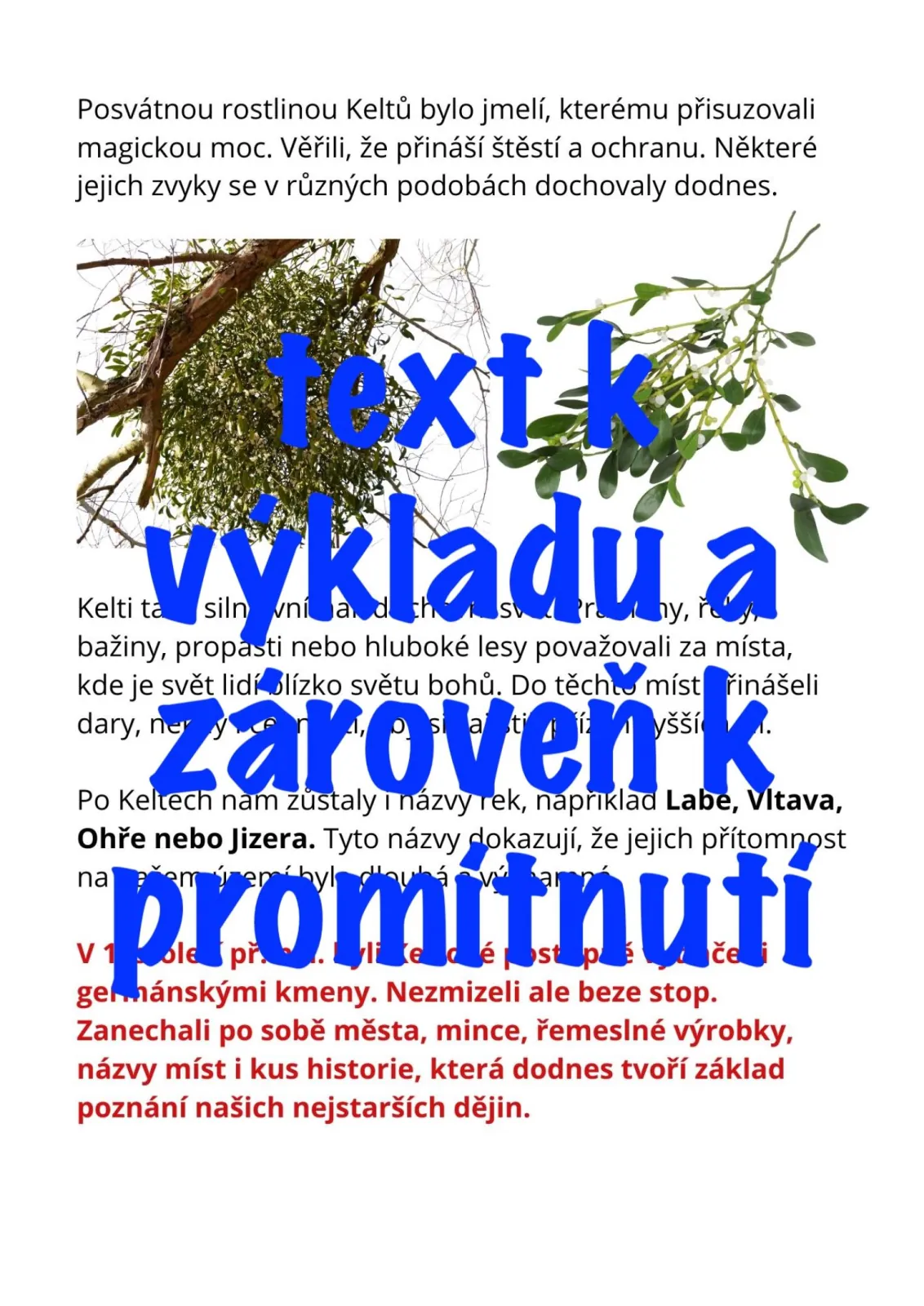 KELTOVÉ- VLASTIVĚDA - příprava na dvouhodinovku KOMPLET – náhled 5