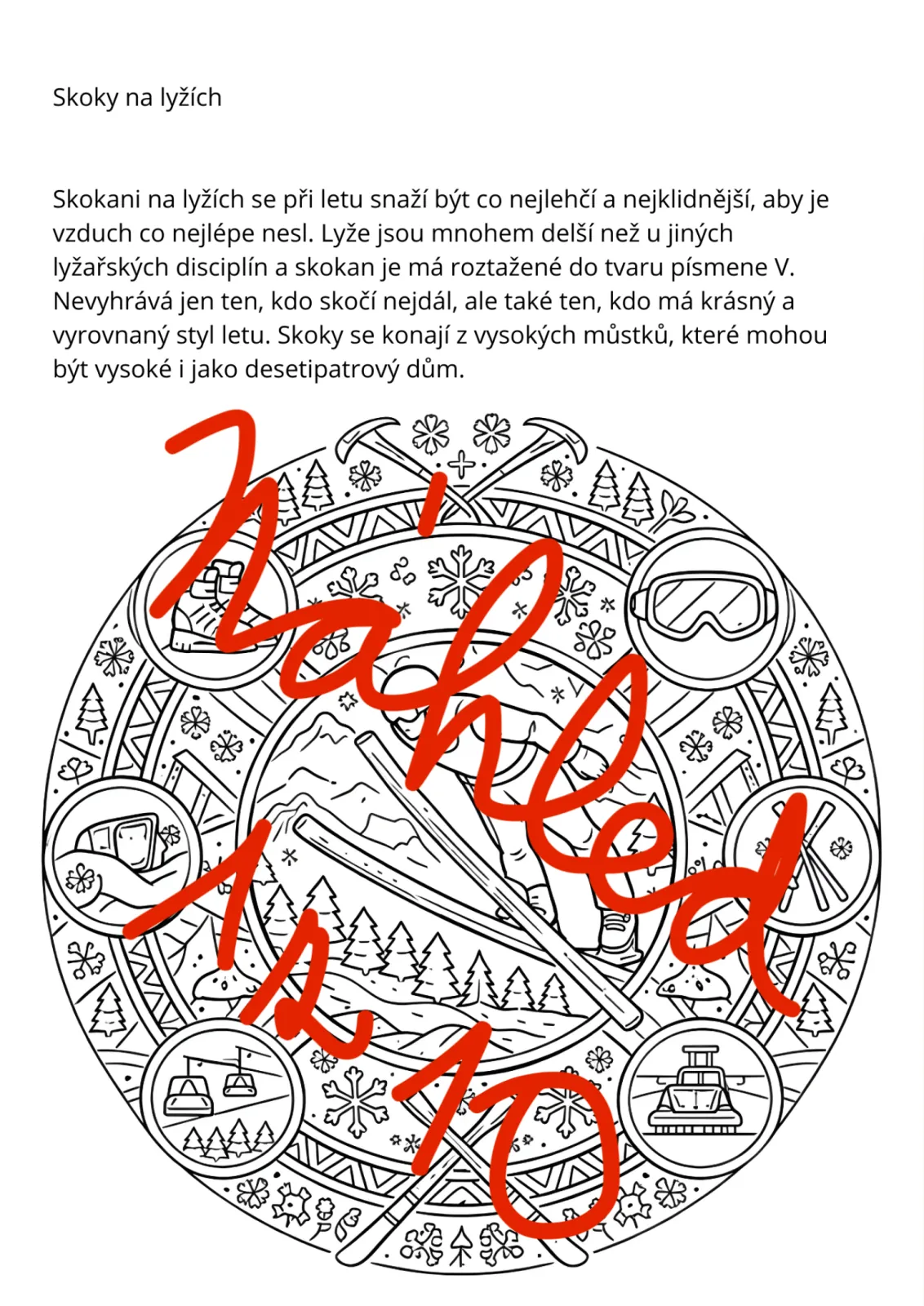 ZIMNÍ SPORTY-ZIMNÍ SPORTOVNÍ HRY- MANDALA- 3D MODEL + ZAJÍMAVOSTI – náhled 2