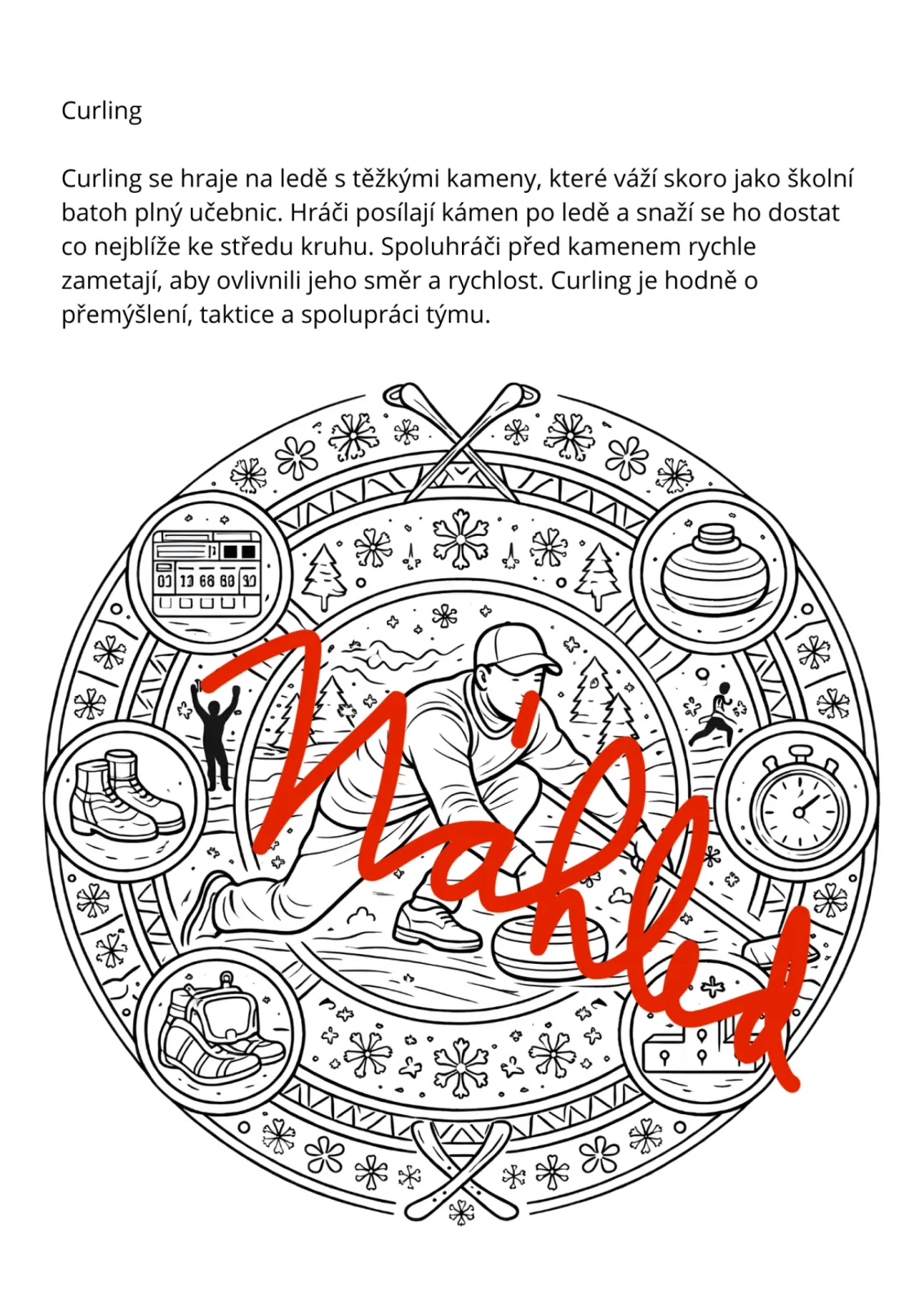 ZIMNÍ SPORTY-ZIMNÍ SPORTOVNÍ HRY- MANDALA- 3D MODEL + ZAJÍMAVOSTI – náhled 4