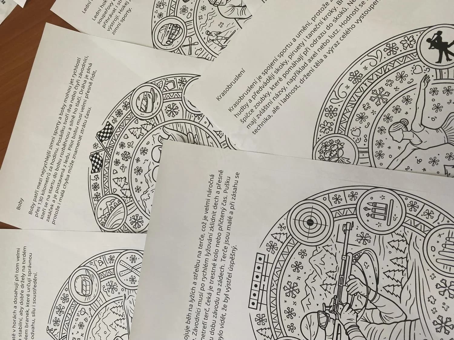 ZIMNÍ SPORTY-ZIMNÍ SPORTOVNÍ HRY- MANDALA- 3D MODEL + ZAJÍMAVOSTI – náhled 6