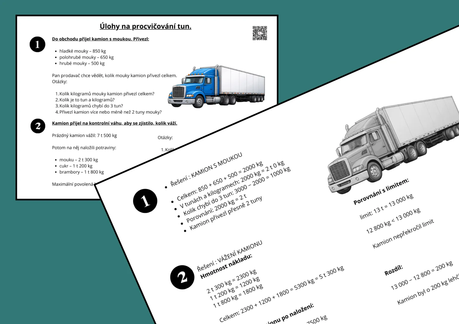 PŘEVODY JEDNOTEK HMOTNOSTI - Z REÁLNÉHO ŽIVOTA - KOMPLETNÍ HODINA – náhled 4