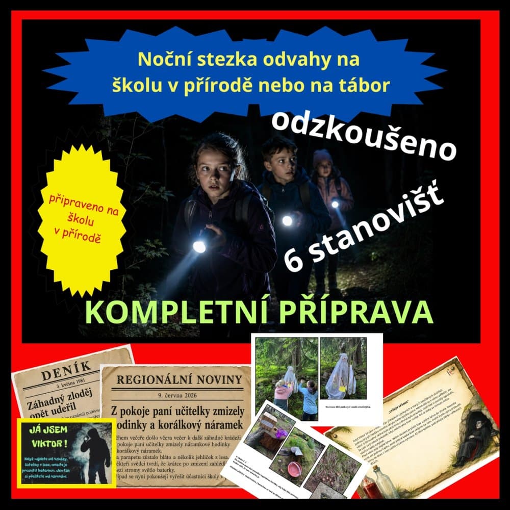 Bobřík odvahy – kompletní příprava noční hry