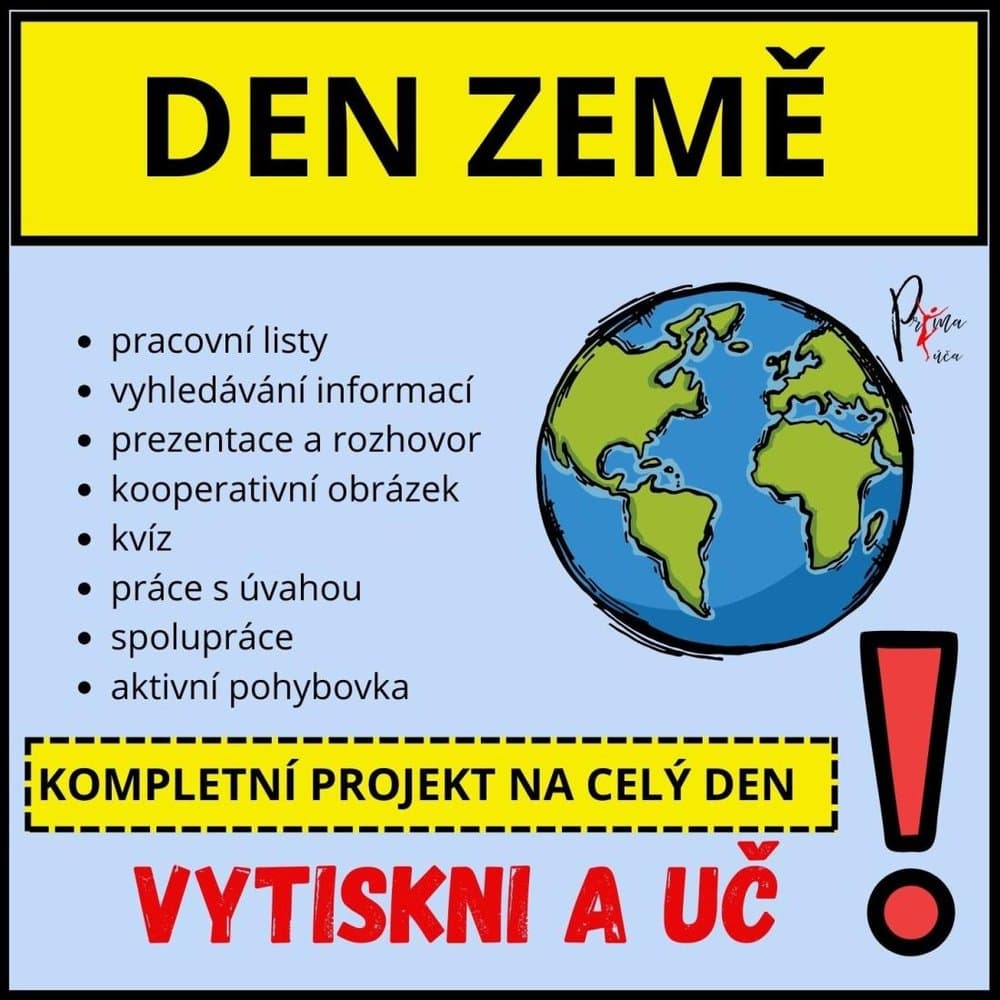 Den Země – kompletní projekt na celý den – ukázka 1