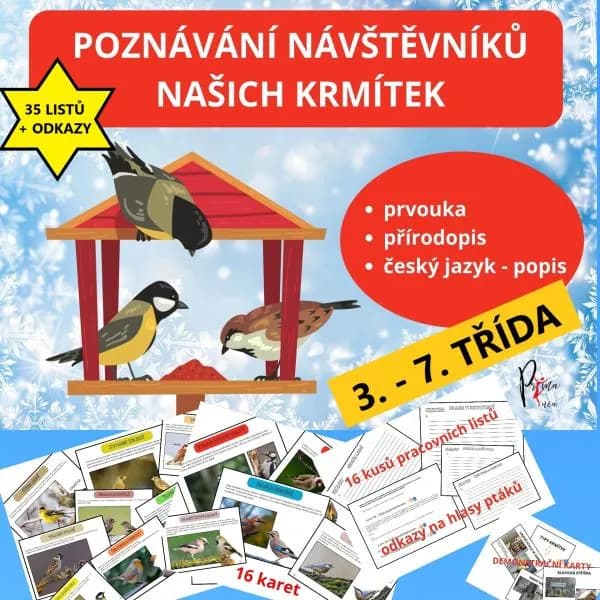 POZNÁVÁNÍ NÁVŠTĚVNÍKŮ NAŠICH KRMÍTEK – ukázka 1