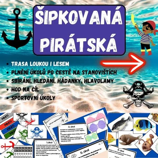 ŠIPKOVANÁ - PIRÁTSKÁ - TERÉNNÍ HRA NA ŠKOLU V PŘÍRODĚ – ukázka 1
