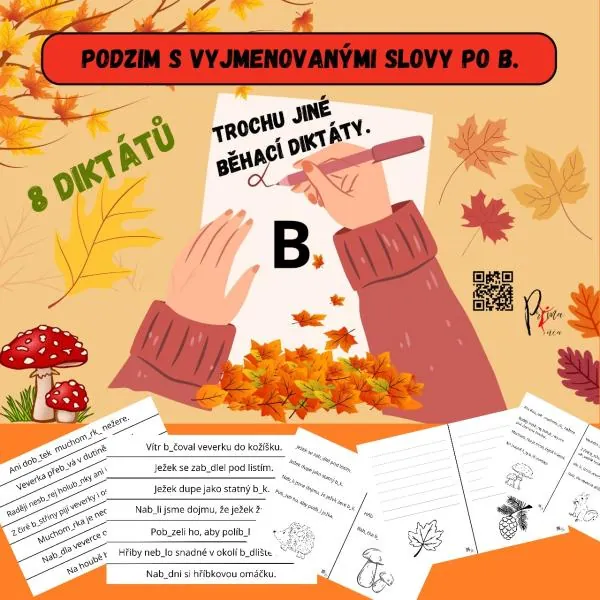 VYJMENOVANÁ SLOVA PO - b- TROCHU JINÉ BĚHACÍ DIKTÁTY