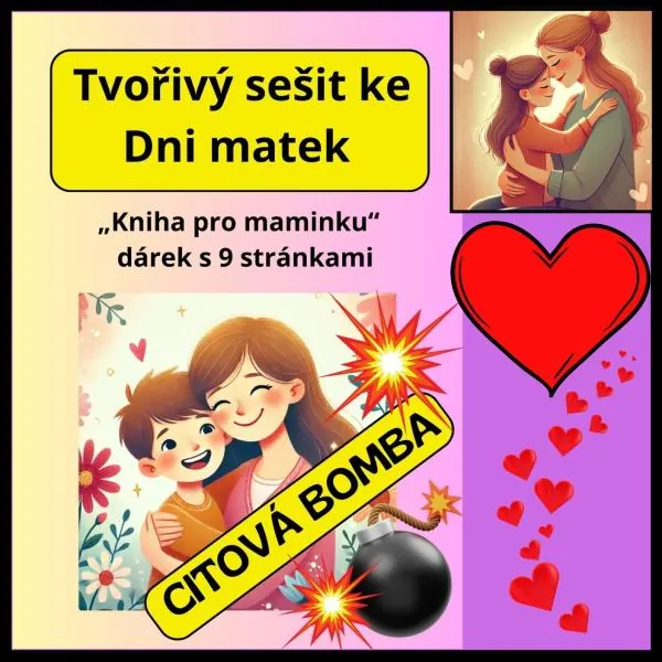DEN MATEK - Kniha pro maminku – tvořivý sešit ke Dni matek